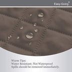 Easy-Going Reversible Couch Cover, Recliner 19 in, Taupe/Ivory | Machine - Image 4