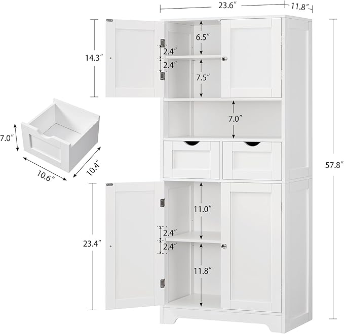 Iwell Tall Storage Cabinet - Image 3