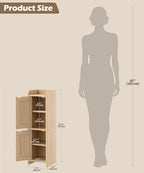 Akxomel Rattan Small Bathroom Cabinet - Image 2
