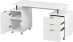 Elegant 57" W Executive Desk - Image 8