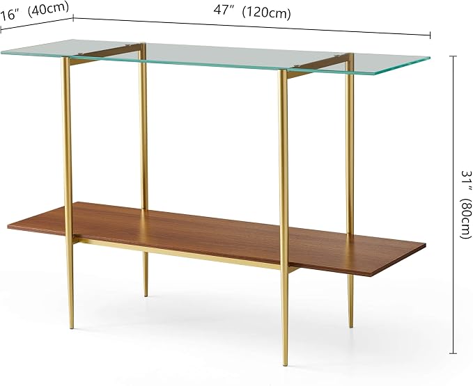 LumFurn Extra Large Glass Console Table - Image 2