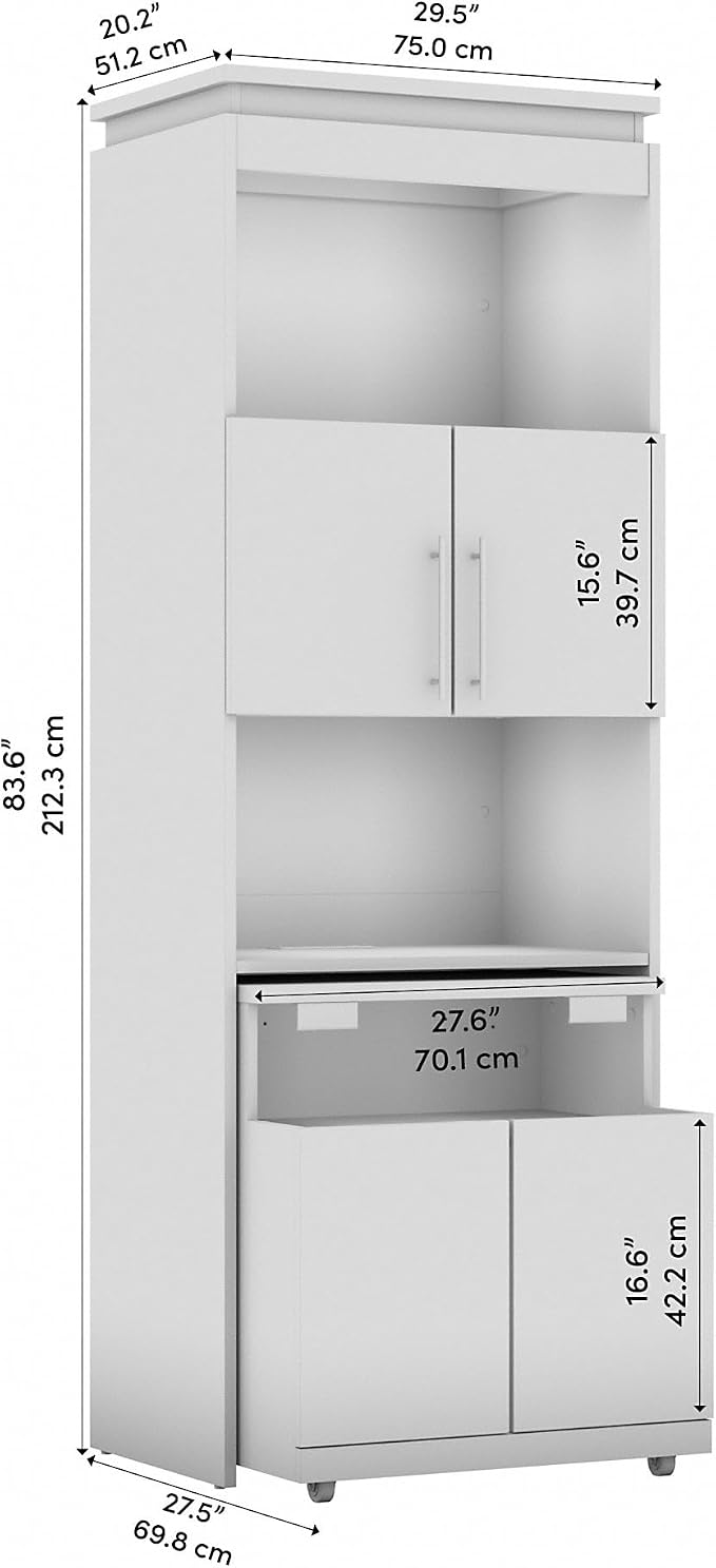 Bestar Orion 30W Tall Storage Cabinet - Image 3