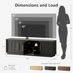 FORTUNETEC TV Stand for 75 Inch TV, Minimalist Media Console - Image 2
