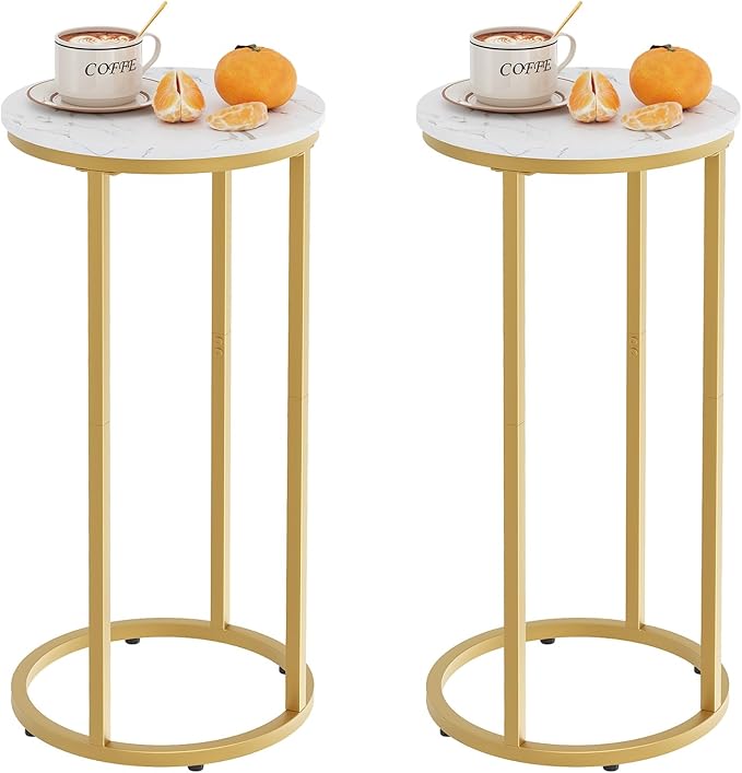 C Shaped End Table, Couch Side Tables by Easy+Paws