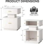 Night Stand, LED Nightstand, Modern Nightstand - Image 2