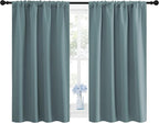 NICETOWN Greyish Blue Blackout Curtains Panels - Image 2