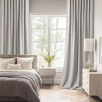 MIULEE Cobblestone Back Tab Blackout Curtains 52x72 Inches Long 2 Panel Set | - Image 3