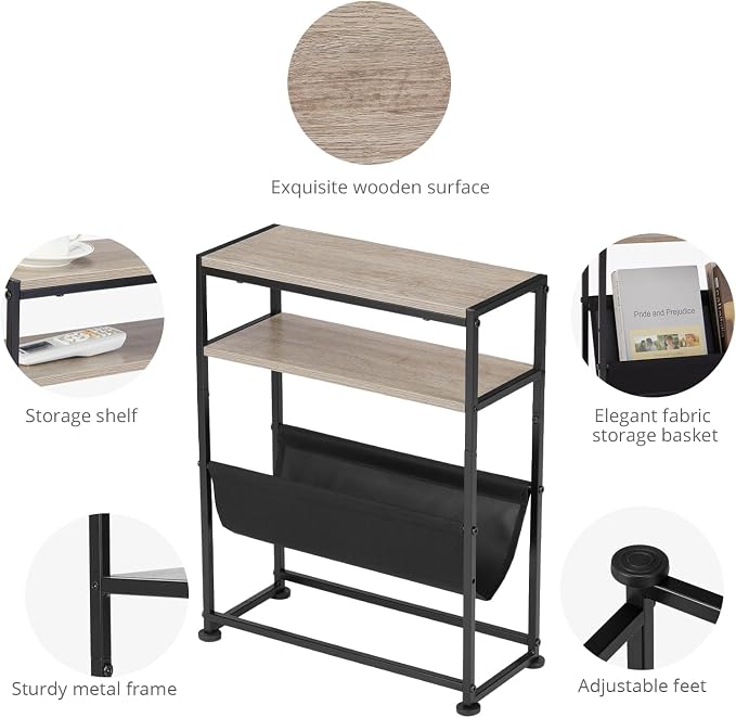 Narrow End Table for Small Spaces - Image 8