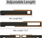 Extendable TV Stand with 2 Drawers, Long Reversible Entertainment Center with - Image 5