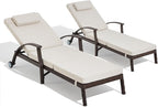 Outdoor Chaise Lounge Chairs Set of 2 by Unknown