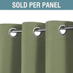 H.VERSAILTEX Blackout Curtains Grommet Thermal Insulated Room Darkening Curtains - Image 2
