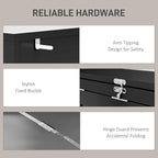 HOMCOM Foldable Convertible Writing Table, Wall Mounted Space-Saving Computer - Image 7