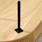 Unique Furniture Modern 2-Door Slideboad in Natural Oak - Image 8
