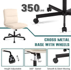 LUCKWIND Armless Office Desk Chair - Image 6