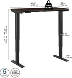 Bush Business Furniture 48-inch Electric Height Adjustable Standing Desk - Image 7