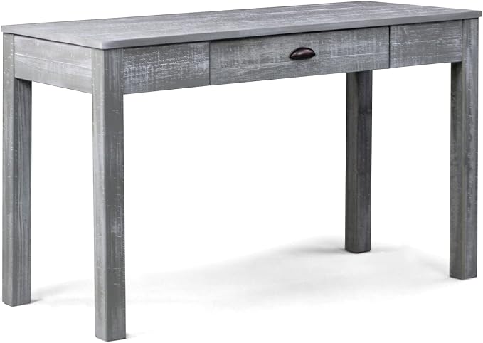 Grain Wood Furniture Montauk Desk/Dressing Table, Rustic Grey - Image 3