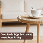 Small Rattan Side Table, Round Side Table - Image 5