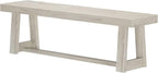 Plank+Beam 60 Inch Farmhouse Dining Bench, Solid Wood Entryway Bench, Wooden - Image 3
