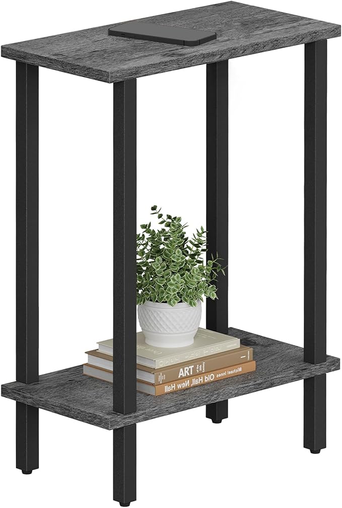 TUTOTAK Small Side Table, Narrow End Table, Skinny Sofa Table, Slim Nightstand by ChoosetutotakFurnitureBuildYourCozyHome