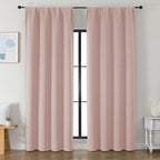 Simplebrand Ava Blush Blackout Curtains by Simplebrand