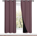 NICETOWN 100% Blackout Window Curtain Panels, Full Light Blocking Drapes by NICETOWN