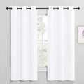 NICETOWN White Samll Window Blackout Curtain Panels, 50% Light Blocking Curtains by NICETOWN
