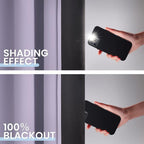 SimpleHome Lilac 100% Blackout Curtains Room Darkening Living Room 84 Inch | - Image 4