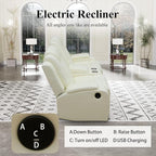 Leather Power Recliner Sofa Set - Image 6