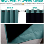 NICETOWN Complete 100% Blackout Curtain Set, Thermal Insulated & Energy - Image 5
