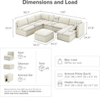 mopio Oversized Modular Sectional Sofa - Image 2