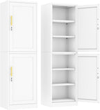 Ckzbx Metal Locker Tall Narrow Storage Cabinet, Gym Home Office, Entryway and by Ckzbx