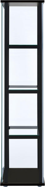 Coaster Home Furnishings Cyclamen 64-inch 5-Tier Clear Tempered Glass Curio - Image 6