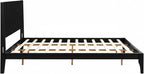 Merax King Size Bamboo Platform Bed, Mid-Century Modern Bed Frame - Image 7