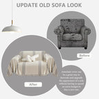 DREAMINGO Chenille Armchair Cover Jacquard Sofa Covers Washable Furniture - Image 2