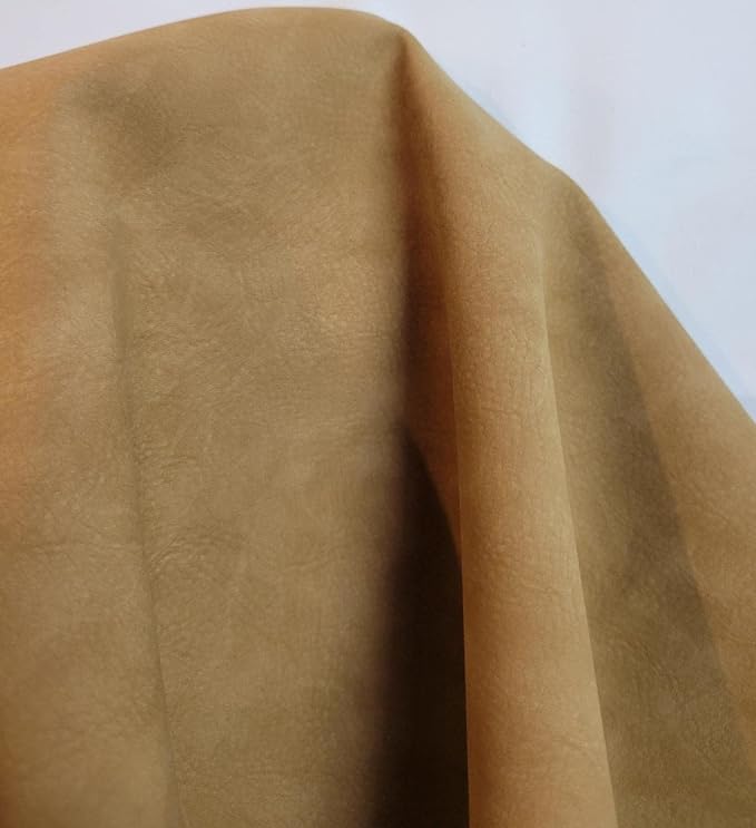 NAT Leathers | Wheat Tumbled Nubuck Calf Soft Faux Vegan Leather PU {Peta by NATLeathers