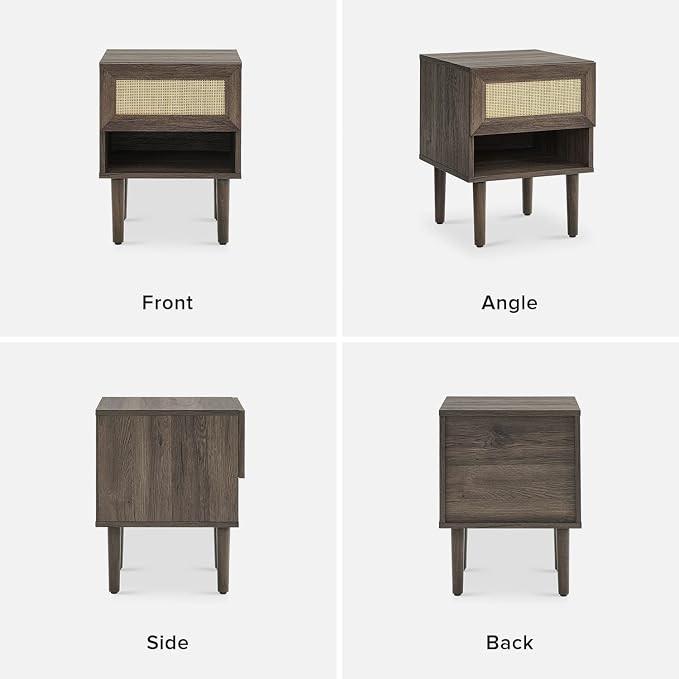 mopio Haylee Rattan Side Table, Small Accent Tables - Image 9