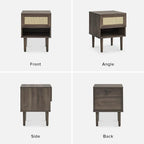 mopio Haylee Rattan Side Table, Small Accent Tables - Image 9