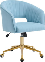 KCC Home Office Chair Swivel Desk Chair Accent Armchair Upholstered Modern by KCC