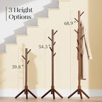 Pipishell Sturdy Wooden Coat Tree - Image 3
