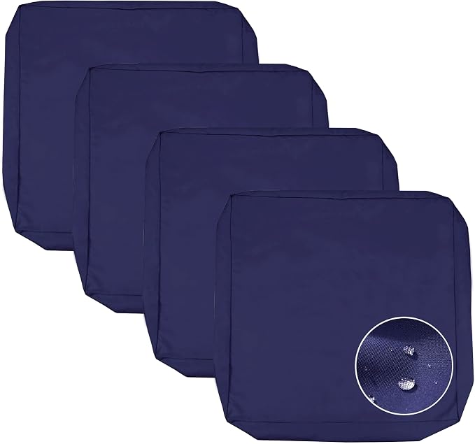 Sqodok Patio Cushion Cover 21x19 inch, Outdoor Seat Cushion Slip Cover by Sqodok