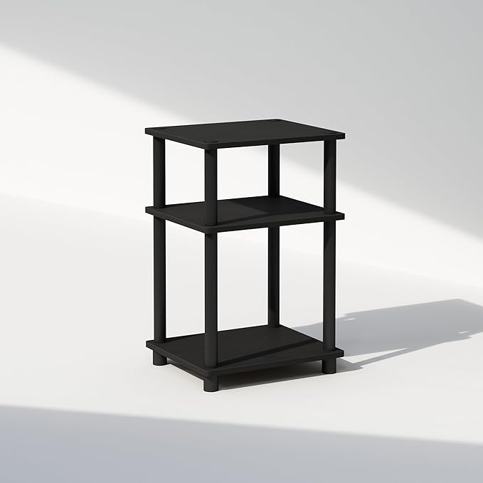 Furinno Just 3-Tier Turn-N-Tube Open Storage Nightstand, Plastic Poles - Image 6