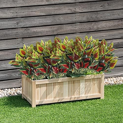 CATTREE Artificial Shrubs, Plastic Plants Heart Grass Fake Green Bushes Greenery Leaves Wedding Indoor Outdoor Home Garden Verandah Office Table Centerpieces Arrangements Decoration 4 pcs - Image 2