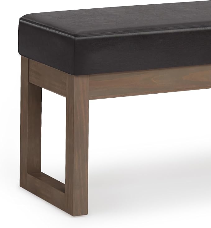SIMPLIHOME Milltown Large Ottoman Bench - Image 7
