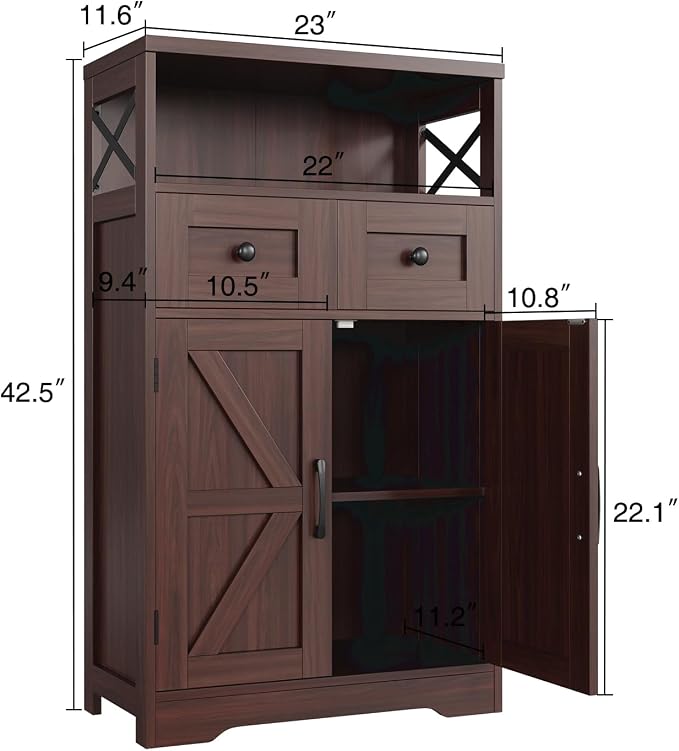 Befrases Dark Brown Storage Cabinet - Image 2