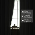 Lilac and Greyish White Ombre Blackout Curtains Living Room 72 Inches Long | - Image 3