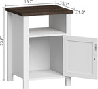 ChooChoo Farmhouse Nightstands Set of 2, Rustic Vintage End Side Table - Image 3