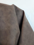 NAT Leathers | Dark Brown Tumbled Nubuck Calf Soft Faux Vegan Leather PU | 10 - Image 5