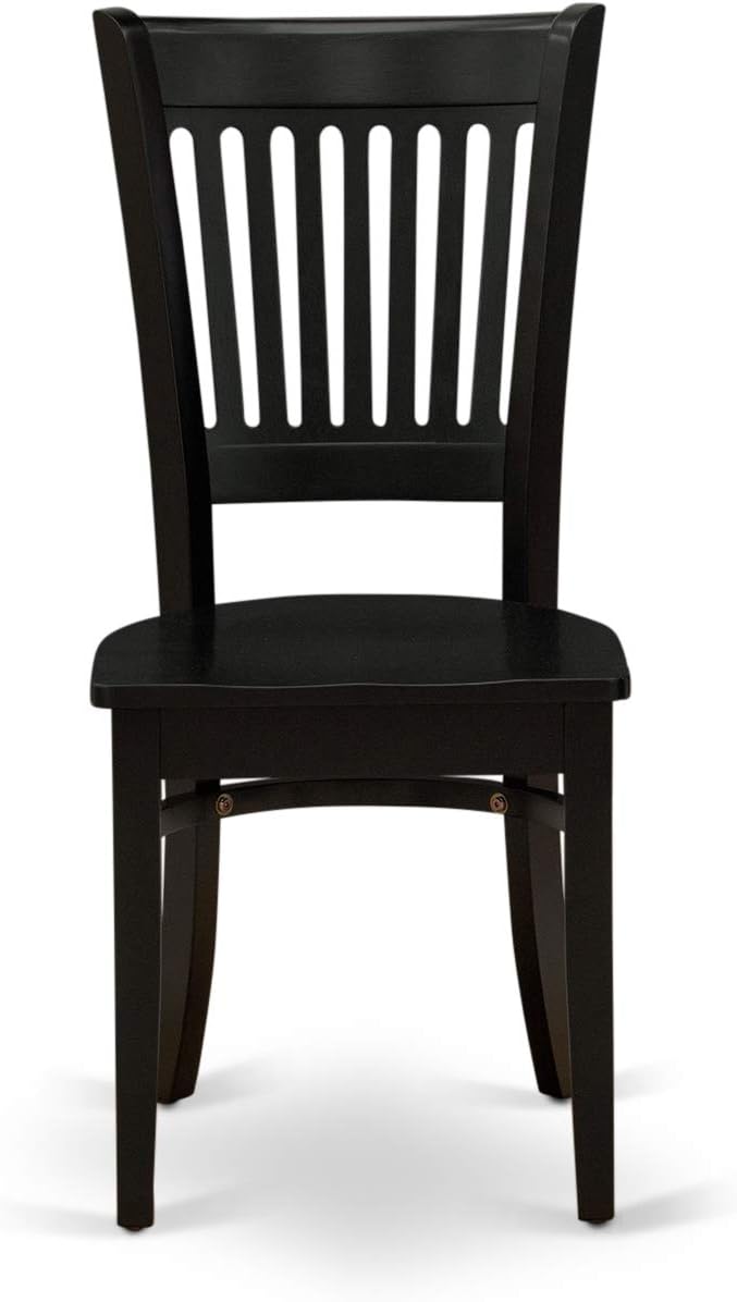 East West Furniture ANVA3-BLK-W 3 Piece Kitchen Table Set - Image 6