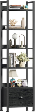 Furologee 6 Tier Bookshelf, Tall Shelf by Furologee