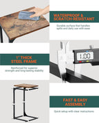 C-Shaped Side Table for Couch - Image 3